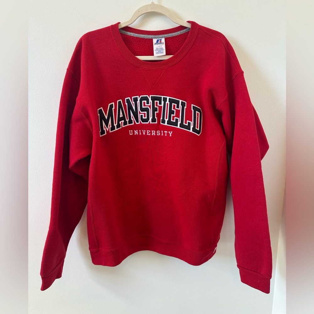 Mansfield University Vintage Russell Athletic Sweatshirt Size Large Bin 3